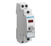 hager Hager Bouton-poussoir 1S/1Ö rouge, 230V SVN452 Quantité:1