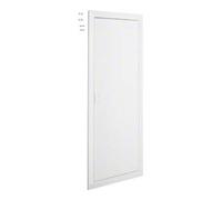 hager Hager Cadre de recouvrement Volta, avec porte 4 rangées, RAL9010 VZ104N Quantité:1
