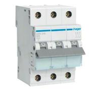 hager Hager Disjoncteur 3 pôles B-6A, 6kA MBN306 Quantité:1
