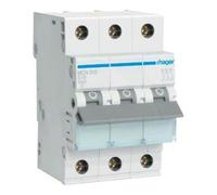 hager Hager Disjoncteur 3 pôles C-10A, 6kA MCN310 Quantité:1