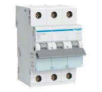 hager Hager Disjoncteur 3 pôles C-6A, 6kA MCN306 Quantité:1