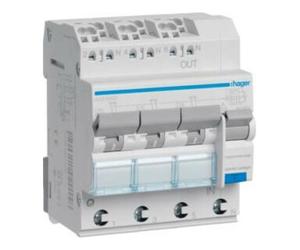 hager Hager Disjoncteur FI/LS 3x 1P+N, 6 kA ADZ366D Quantité:1
