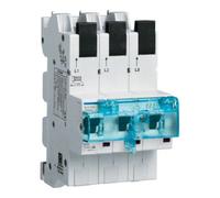Interrupteur Hager SLS HTS363E 3 pôles, courbe E, 63 A, pour jeu de barres, QuickConnect
