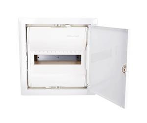 Hager HAGVH12NC Petit Distributeur Hwd 12 Te avec Porte en Rws RAL9010, 1 rangée