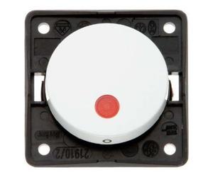 Hager iNTEGRO - Interrupteur bipolaire avec voyant Blanc polaire