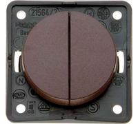 Hager iNTEGRO - Interrupteur Double Marron