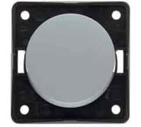 Hager iNTEGRO - Poussoir 10 A 250 V POUR VIS Gris