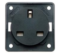 Hager iNTEGRO prise courant British Standard anthracite mat