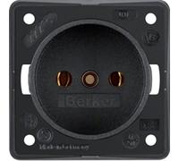 Hager iNTEGRO prise courant faible paises Noir mat