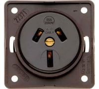 Hager iNTEGRO - Prise secteur Australie 15 A Marron Mat