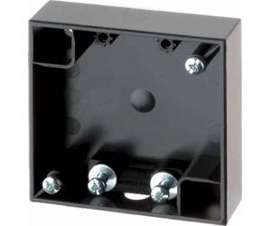 Hager iNTEGRO - Socle pour support Surface Plat avec 1 guide-cordon anthracite