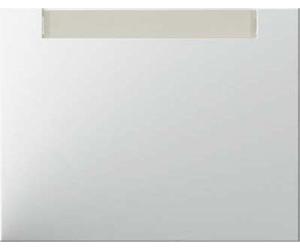 Hager K1 - Touche avec porte panneau pour commutateur sens Blanc polaire