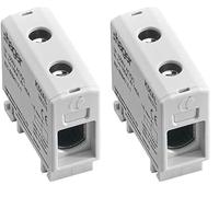 Hager K50AL Borne de raccordement grise 1 pièce (Lot de 2)