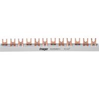 Hager KDN363B HAGER KDN363B Accessoire pour disjoncteur Rail de phase gris 1 pc(s)