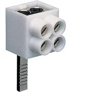 Hager Bornier de raccordement unipolaire KF82A Connexion à broches 2x16qmm, Accessoires électroniques + boîtier, Blanc