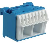 Hager Borne de serrage KN10N – Bloc neutre bleu 63 A – 2 x 25 mm2 + 8 x 4 mm2 – 1 pc