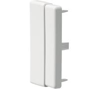 Hager Plaque d'extrémité pour canal d'installation LF/LFH, 119 x 42 mm, blanc signalisation LFF601169016 (plaque de recouvrement, capuchon, couvercle E)