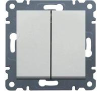 Hager lumina2 - Interrupteur Double lumina2 Blanc polaire