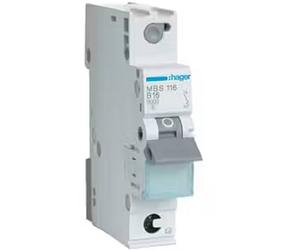 Hager MBS116 Disjoncteur 1 pôle 16 A
