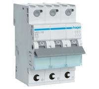 Hager Disjoncteur MBS316 3 pôles 16 A magnéto-thermique intérieur