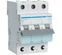 Hager MCS325 Circuit Breaker 3 pôles 6kA C-25A 3M QC