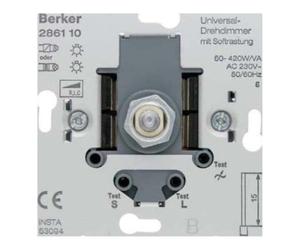 Hager - Mécanisme Variateur universel avec arrêt doux 230 V