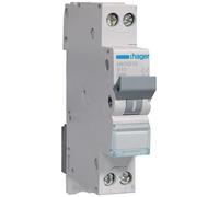 Hager MKN510 Disjoncteur 10 A 2P 1P+N 2 pôles 1 pôle + N 6 kA B Caractéristique de construction étroite 1 PLE TE LS (MKN 510)