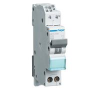 Hager MKS506 Disjoncteur 6 A 1P+N 1 pôle + N 6kA B Caractéristique Quick Connect LS Interrupteur LS