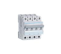 Hager Disjoncteur NFN463 4 pôles 63 A Courbe C 6/10 kA Vis/vis