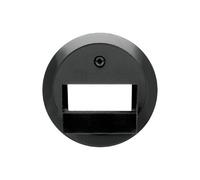 Hager Nostalgia - Plaque centrale pour 2 Prise EUA Noir