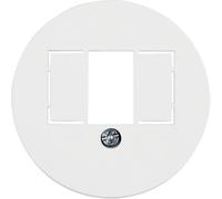 Hager - Plaque centrale P/TAE/WE blanc polaire