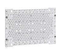 Hager Plaque de montage en plastique UM00M0 pour utilisation multimed. Accessoires pour petit distributeur 3250610660836, blanc