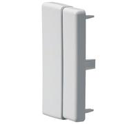 Hager Plaque d'extrémité pour canal d'installation LF/LFH, 119 x 42 mm, blanc signalisation LFF601169016 (plaque de recouvrement, capuchon, couvercle E)