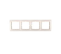 hager polo Berker/B.Quadrat Cadre 4 voies Crème 5310148982 5907561849732