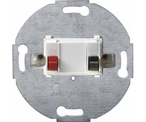 Hager - Prise simple Enceinte stéréo Blanc polaire