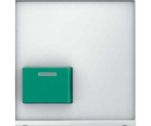 Hager q.1 - Couvercle Poussoir Arrêt Vert bas blanc polaire