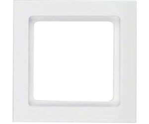 Hager q.3 - Cadre 1 poste blanc polaire velours