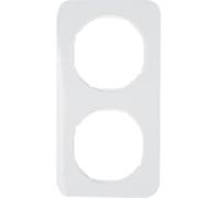 Hager r.1 cadre R1 2 éléments Blanc polaire brillant