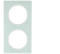 HAGER R.3 CADRE R3 2 ÉLÉMENTS CRISTAL BLANC POLAIRE
