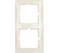 Frame 2gang, S.1, white glossy
