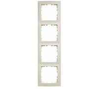 Hager S1 Berker Cadre 10148982 4fach Blanc (Crème) Brillant