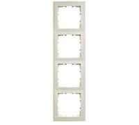 Hager S1 Berker Cadre 10148982 4fach Blanc (Crème) Brillant