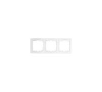 Hager S1 - Cadre 3 postes horizontal mat blanc polaire