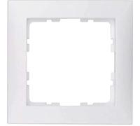 Hager Cadre S1 80 x 80 1 élément Blanc polaire