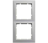 Hager S1 - Cadre 80 x 80 2 éléments Blanc polaire