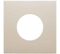 Hager S1 - Plaque centrale pour poussoir Lampe brillant Blanc