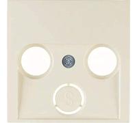 Hager S1 - Plaque de Connecteur double triple Gloss Blanc