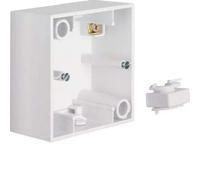 Hager S1 - Socket 1 poste blanc polaire brillant