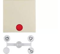 Hager S1 - Touche avec lentille pour interrupteur brillant blanc