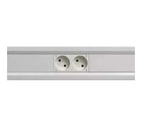 Hager Sistemas GBD5005009010 Canal porte-mécanismes en PVC, 50 x 50 mm, blanc neige